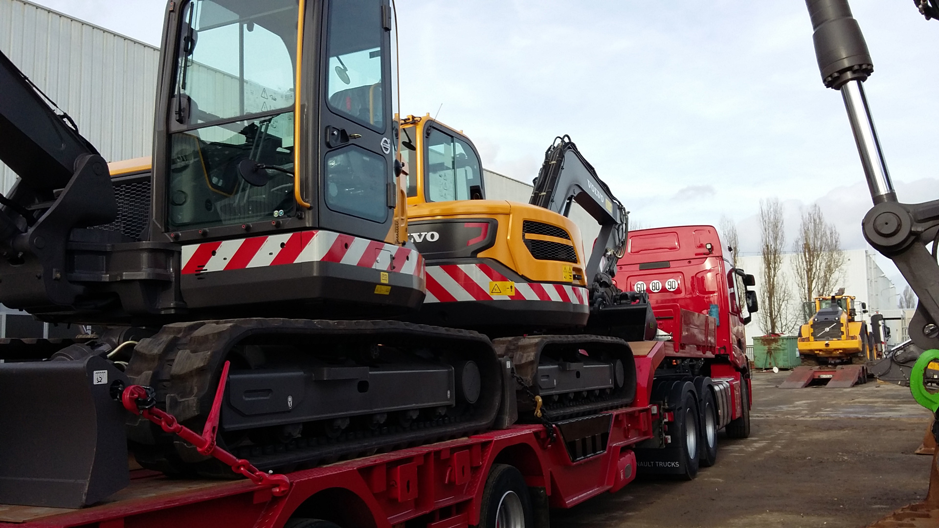 transport d'engins de chantier