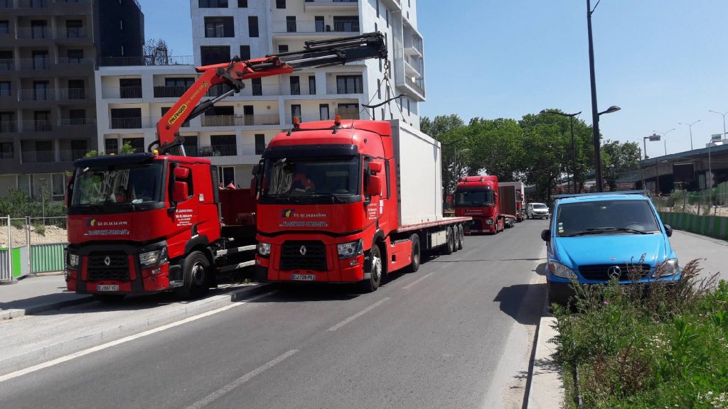 camion bras de grue